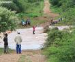  The continuing heavy rain in Vhembe has caused much strife in the region, with communities cut off from each other. This is one of the areas where residents could not cross the Dzindi River, next to Muledane. Photo: Elmon Tshikhudo.