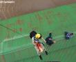 Flight sergeant Jansen van Vuuren of AFB Hoedspruit, rescuing stranded personnel off a roof in the Shingwedzi camp in the Kruger National Park. Photo supplied: WO2 Noel Kloppers / AFB Hoedspruit.