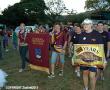Hoërskool Louis Trichardt se span het saam met Die Grasdak Gastehuis se span wegspring vir die eerste rondte van die KANSA Relay for Life. Foto: CANSA Relay for Life Louis Trichardt Facebook page