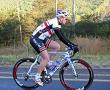 Women's stage 1 winner, Linda van den Biggelaar takes on the mountain.