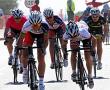  The leading women battle it out in the final sprint at Vivo.