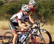  Last year's winner, An-Li Kachelhoffer, battle it out with team mate, Linda van den Biggelaar .