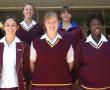 <p>Hierdie groepie krieketspelers van Ho&euml;rskool Louis Trichardt het erekleure vir krieket ontvang. Voor, van links na regs, is Amorien Venter (vierde erekleure), Geraldine van den Berg en Benedicta Apea-Adu (tweede erekleure). Agter is Ninke le Roux en Clarissa Pentz (eerste erekleure). Rudzi Silima (afwesig) asook Amorien, Geraldine en Benedocta is gekies vir die Limpopo O/19 meisieskrieketspan.</p>
