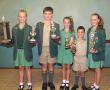 <p>Bernice Meiring ontvang Laerskool Louis Trichardt se kultuurtrofee en sy is ook die Senior Kultuurmeisie van die Jaar. Van links na regs is Bernice, Stefan Corbett (Senior Kultuurseun van die Jaar), Luandi-Cara van Zyl (Junior Kultuurmeisie van die Jaar), Jannes van der Goot (Junior Kultuurseun van die Jaar) en Suandrie Corbett (veelsydigste kultuur-leerder).</p>
