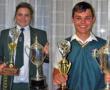 <p>Graad 11-leerling Jannemari Fourie (links) word aangewys as beste Afrikaanse redenaar en beste kultuurmeisie, asook Sportmeisie van die Jaar. Graad 9-leerling Jan-Karel Limbach stap op sy beurt ook weg met die trofe&euml; vir beste Afrikaanse redenaar en beste kultuurseun, asook Sportseun van die Jaar. Foto&rsquo;s verskaf.</p>
