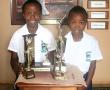 <p>Ridgeway Indepen&shy;dent School congra&shy;tulates two gymnasts, Dimpo (left) and Kel&shy;ly Matswiki who received awards for gymnastics. Dimpo (9) received a trophy for achievements in the North Zone Gymnastics as well as club trophies for best level 1 to 3 overall, best level 1 and best beginner, while Kelly (7) received a club medal for level 1 floor.</p>
