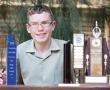 <p>Graad 9-leerling Hendrik Badenhorst van die CVO-skool Zoutpansberg ontvang tydens die skool se jaarlikse prysuitdeling die trofe&euml; vir toppresteerder in fisiese wetenskap, lewenswetenskappe en wiskunde. Foto verskaf.</p>
