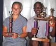 <p>Op grond van hul sportprestasies die afgelope jaar is Diana van Niekerk en Rotondwa Mulea van Laerskool Messina onderskeidelik aangewys as die skool se Sportmeisie en &ndash;seun van die Jaar. Hulle het hul toekennings ontvang tydens die skool se jaarlikse prysuitdeling op 10 November. Foto verskaf.</p>
