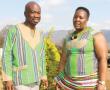 <p>Thovhele Vho-Vhalinavho Maskona and his wife (Mutanuni) spotted by our photographer in their colourful traditional attire.</p>
