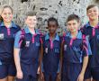 <p>N&aacute; afloop van hul akademiese prestasies gedurende die derde skoolkwartaal is hierdie groep leerlinge aangewys as Laerskool Messina se top 5 akademiese presteerders in Graad 7. Van links na regs is Diana van Niekerk, Luan Esterhuizen, Chantel Buys, Pieter Uys en Boeta Naud&eacute;. <em>Foto verskaf</em>.</p>
