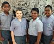 <p>Hierdie groepie kinders was Laerskool Messina se top 5 akademiese presteerders in Graad 5 gedurende die derde skoolkwartaal. Van links na regs staan Phenyo Legwabe, Reinhardt van Eck, Yasin Alam en Shafin Chowdhury. Charles Maphaha was afwesig tydens die neem van die foto. <em>Foto verskaf</em>.</p>
