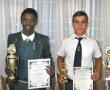 <p>Ho&euml;rskool Eric Louw in Musina het op 20 Oktober erkenning gegee aan hul top sportpresteerders die afgelope jaar tydens die skool se prysuitdeling vir 2015. Van links na regs is Jan-Karel Limbach (Sportseun van die Jaar en beste senior krieketspeler), Emmanuel Machimana (best senior soccer player), Lewies Nel (beste junior krieketspeler) en Divan van der Merwe (beste senior gholfspeler). <em>Foto&rsquo;s verskaf.</em></p>

