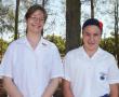 <p>Hierdie jaar is Mellissa Stemmet (links) en Jani Badenhorst onderskeidelik aangewys as die ho&euml;rskool en laerskool se Zoutie van die Jaar tydens die CVO Skool Zoutpansberg se jaarlikse prysuitdeling. <em>Foto verskaf.</em></p>
