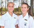 <p>Die CVO Skool Zoutpansberg net buite Louis Trichardt het verlede week hul 2016 leiers vir die laerskool bekendgemaak. Links is Bianca Smit en regs Lun&eacute; Robbertze. <em>Foto verskaf.</em></p>
