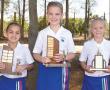 <p>Die CVO Skool Zoutpansberg het voorverlede week hul top akademiese presteerders vir Graad 1 tot 3 aangewys tydens hul jaarlikse prysuitdeling op 9 November. Hulle is, van links na regs, Tamar Kellerman (Graad 2), Mieke Prinsloo (Graad 3) en Andrea Badenhorst (Graad 1). <em>Foto verskaf</em>.</p>

