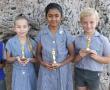 <p>Erkenning is ook gegee aan Laerskool Messina se grondslag fase-klasse se top akademiese presteerders die afgelope jaar, tydens die skool se jaarlikse prysuitdeling op 11 November. Die top Graad 3-presteerders in elke klas is (van links na regs) Bonzi Sithole (Graad 3R), Serea Pretorius (Graad 3F), Shaista Alam (Graad 3D) en Zian Grobler (Graad 3M). <em>Foto verskaf.</em></p>
