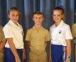 <p>Die CVO Skool Zoutpansberg net buite Louis Trichardt se top akademiese leerlinge vir die eerste kwartaal in die Graad 4- tot 6-fase is, van links na regs, SJ Mynhardt (Graad 5, 87%), Anika Badenhorst (Graad 5, 91%), Douwe Steyn (Graad 6, 82%), Mie&shy;ke Prinsloo (Graad 4, 90%) en Conrad Zaay&shy;man (Graad 6, 82%). <em>Foto verskaf</em>.</p>
