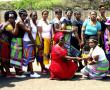 <p>Staff of Louis Trichardt Spar in traditional attire.<em>(Photo by Kaizer Nengovhela)</em></p>
