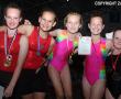 <p>Algehele wenners in die afdeling vir meisies Vlak 2 (9 jaar en ouer) in die klubkompetisie, vlnr, Ethel du Preez (5de), Amor Veldsman (2de), Jessica Taylor (1ste), Ansonet Oosthuizen (3de) en Leila de Beer (4de).</p>
