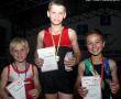 <p>Die algehele wenners vir seuns Vlak 4 was&nbsp;vlnr, Fourie Steyn (2de), Wessel Veldsman (1ste) en Jannes van der Goot (3de).</p>
